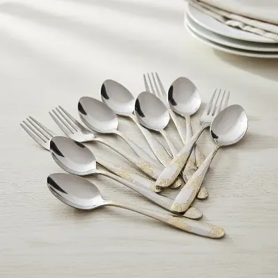 Picture of 12 pieces Forks and tea spoons (6×2=12)