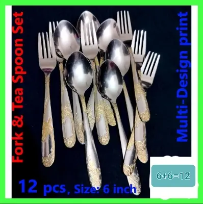 Picture of 12 pieces Forks and tea spoons (6×2=12)