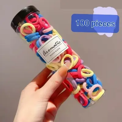 Picture of 1 box (100 pieces) mini hair bands for hair styling