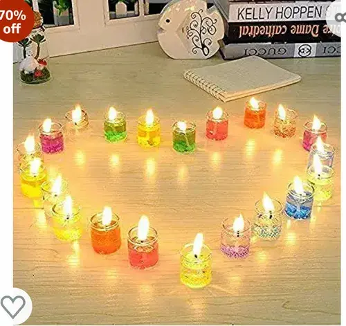 Picture of 12 Pieces mini Jelly Candles (1 inche)