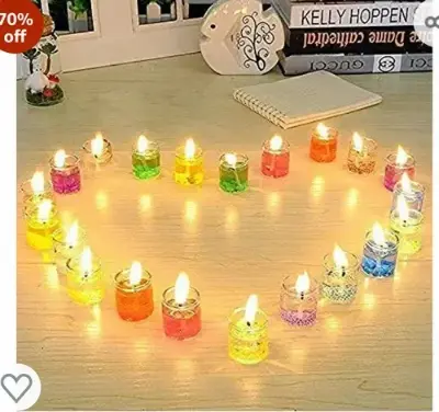 Picture of 12 Pieces mini Jelly Candles (1 inche)
