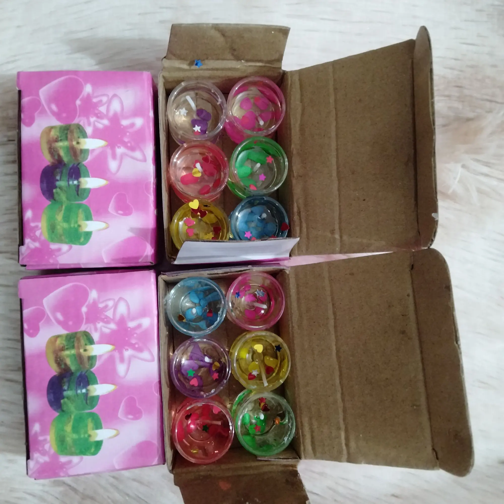 Picture of 12 Pieces mini Jelly Candles (1 inche)