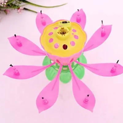 Picture of 1 piece Lotus or lili musical candle for birthday or occasion (1 piece)
