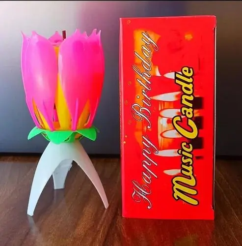 Picture of 1 piece Lotus or lili musical candle for birthday or occasion (1 piece)