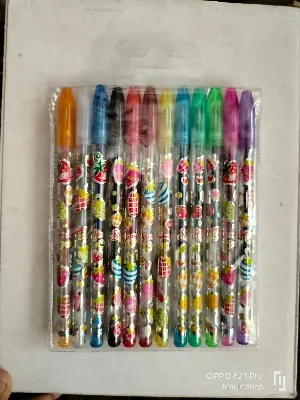 Picture of 12 Pieces Glittery Shining Multicolor Pens (12 Pieces)