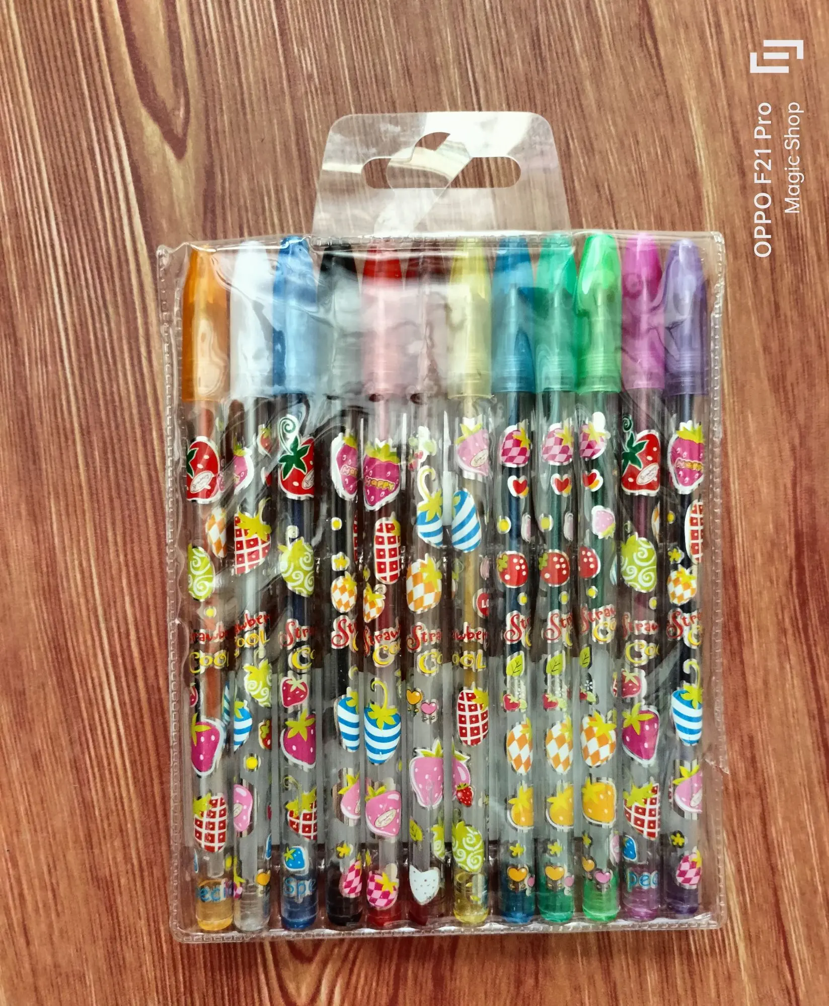 Picture of 12 Pieces Glittery Shining Multicolor Pens (12 Pieces)
