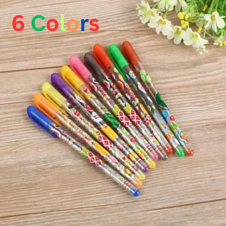 Picture of 12 Pieces Glittery Shining Multicolor Pens (12 Pieces)