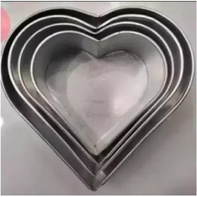 Picture of 4 in 1 set of cake moulds ( heart or love shaped) -4 pieces