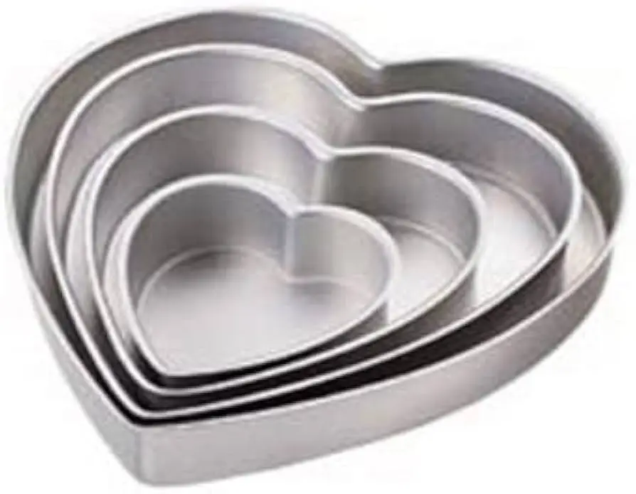 Picture of 4 in 1 set of cake moulds ( heart or love shaped) -4 pieces