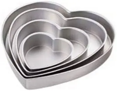 Picture of 4 in 1 set of cake moulds ( heart or love shaped) -4 pieces