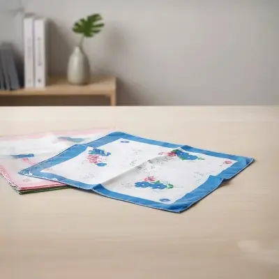 Picture of Colourful Cotton Pocket Rumal or Handkarchief - 1 piece