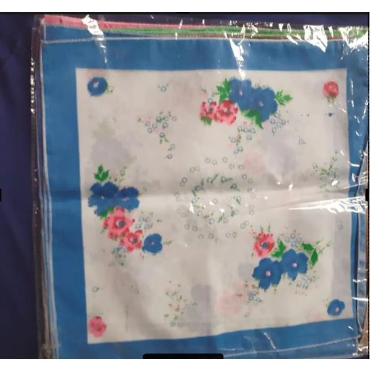 Picture of Colourful Cotton Pocket Rumal or Handkarchief - 1 piece