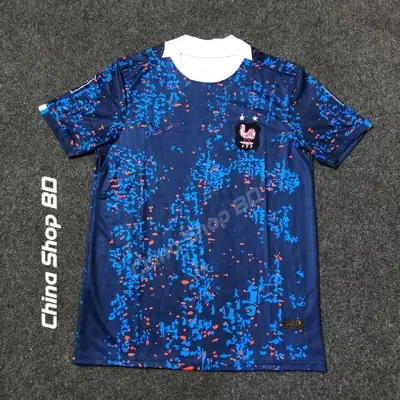 Picture of France Home 2026 World cup Half Sleeve premium National Team Football Jersey (Logo Embroidery), Blue