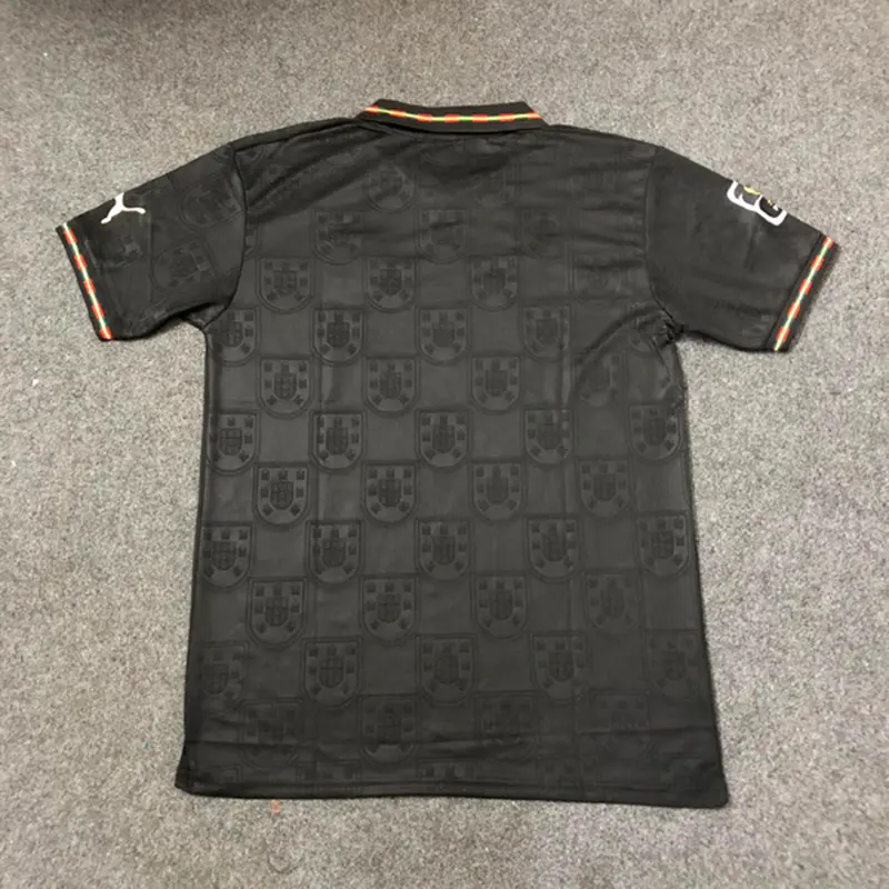 Picture of Portugal away Jersey World Cup 2026 Half Sleeve Premium Quality Football Jersey (Logo Embroidery), Black