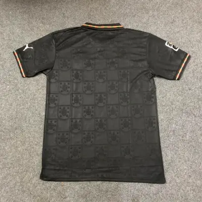 Picture of Portugal away Jersey World Cup 2026 Half Sleeve Premium Quality Football Jersey (Logo Embroidery), Black