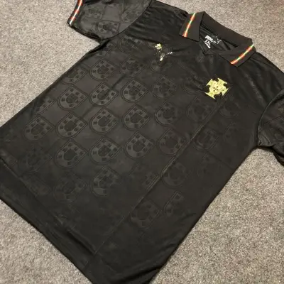 Picture of Portugal away Jersey World Cup 2026 Half Sleeve Premium Quality Football Jersey (Logo Embroidery), Black