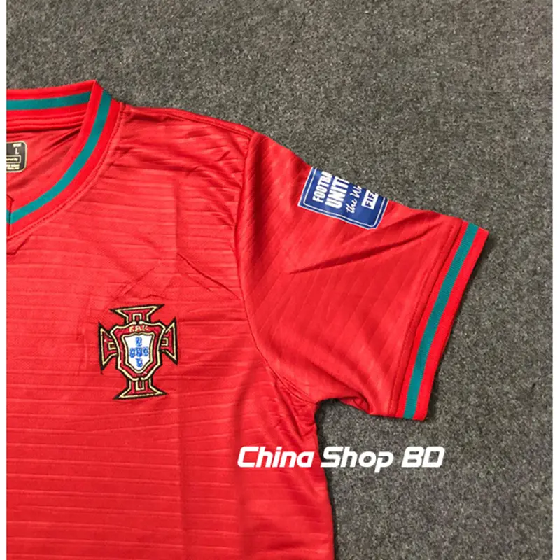 Picture of Portugal Home 2026 World cup Half Sleeve premium National Team Football Jersey (Logo Embroidery), Red