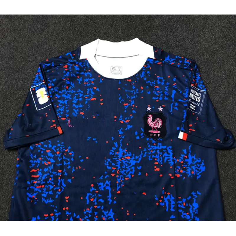 Picture of France Home 2026 World cup Half Sleeve premium National Team Football Jersey (Logo Embroidery), Blue