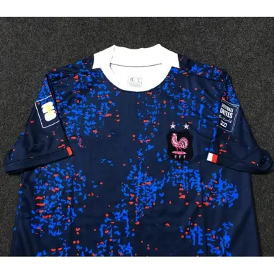 Picture of France Home 2026 World cup Half Sleeve premium National Team Football Jersey (Logo Embroidery), Blue