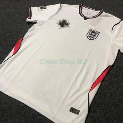Picture of England Home 2026 World cup Half Sleeve premium National Team Football Jersey (Logo Embroidery), White