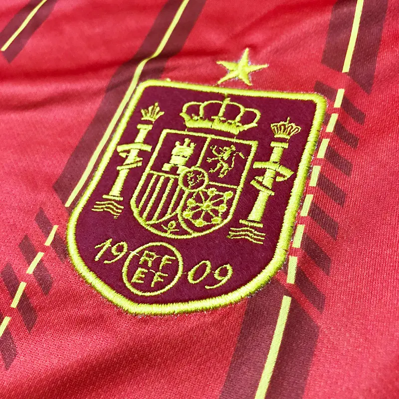 Picture of Spain Home 2026 World cup Half Sleeve premium National Team Football Jersey (Logo Embroidery), Multicolor