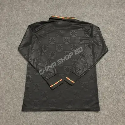 Picture of Portugal away Jersey World Cup 2026 Full Sleeve Premium Quality Football Jersey (Logo Embroidery), Black