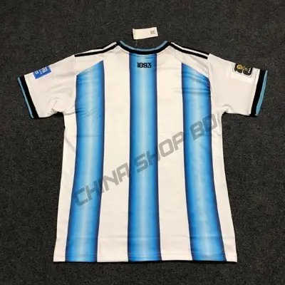 Picture of Argentina Home 2026 World cup Half Sleeve premium National Team Football Jersey (Logo Embroidery), White