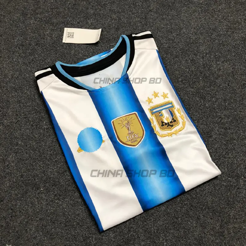 Picture of Argentina Home 2026 World cup Half Sleeve premium National Team Football Jersey (Logo Embroidery), White