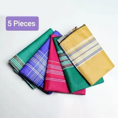 Picture of Soft Cotton Rumal or mini Pocket Handkerchief (5 pieces)