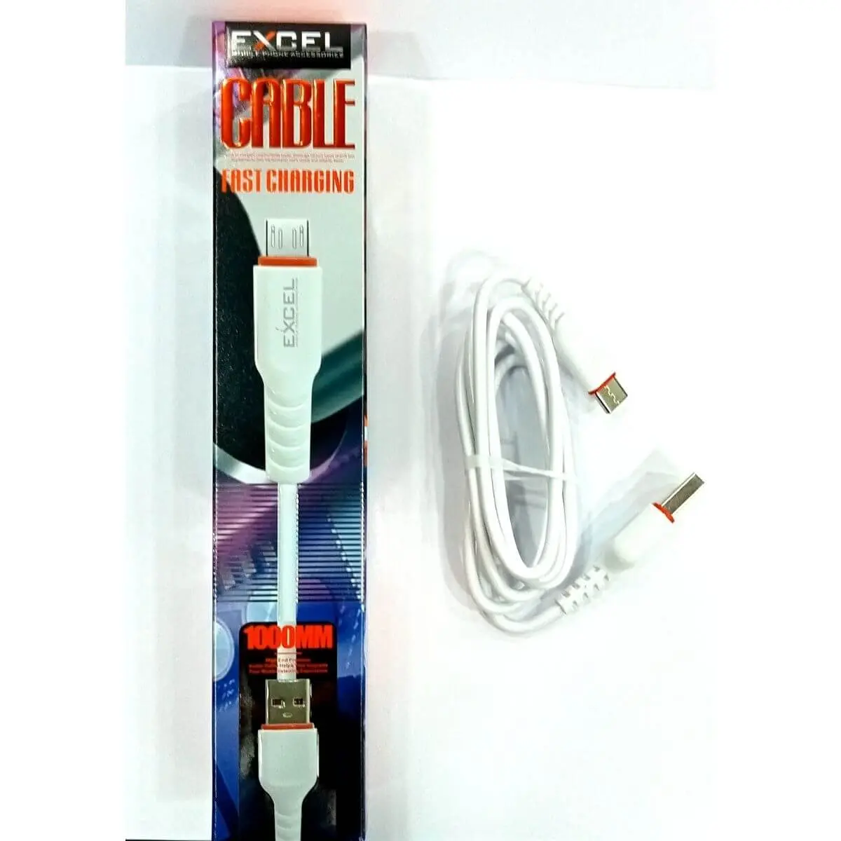 Picture of Excel Type C Fast Charging Data Cable - White Color