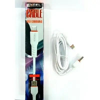 Picture of Excel Type C Fast Charging Data Cable - White Color