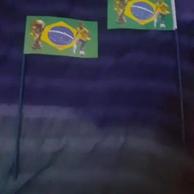 Picture of 2 Pieces Brazil National Flag mini size (17cm×10cm)- 2 Pieces