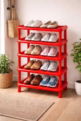Picture of RFL 5 Step Pacific Shoe Rack – Durable Space Saving Shoe Organizer