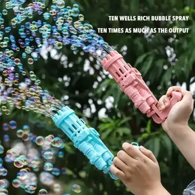 Picture of Funny Children's Gatling Bubble Toys Bubble Machine Kid Gift For Kids