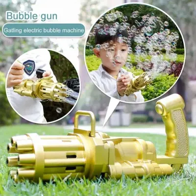 Picture of Funny Children's Gatling Bubble Toys Bubble Machine Kid Gift For Kids