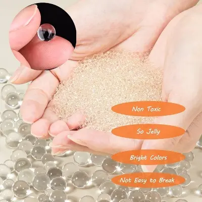 Picture of Water or transparent Colour Magic Jelly Balls or Orbeez or beeeds (100 pieces  in 1 Packet)