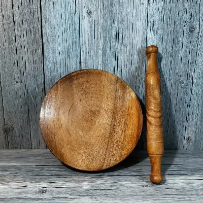 Picture of Wooden Rooti Maker or balun piri for kichen