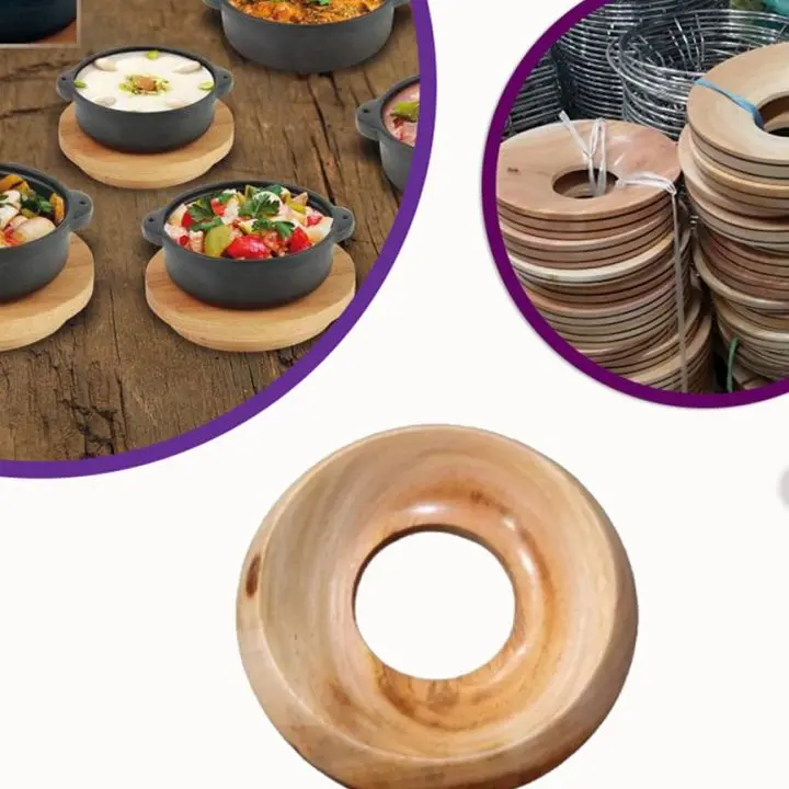 Picture of 3 pieces patil rakhar wooden stands for kichen (3 pieces)