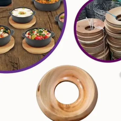 Picture of 3 pieces patil rakhar wooden stands for kichen (3 pieces)