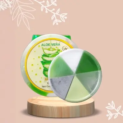 Picture of 6 in rainbow aloe vera combo facial kit -500 ml