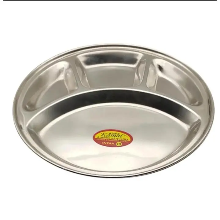 Picture of 1 Piece Stainless Steel Rice with Curry Plate