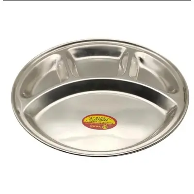 Picture of 1 Piece Stainless Steel Rice with Curry Plate