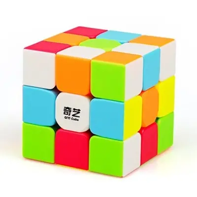 Picture of 1 Piece QYTOYS Sticker less 3x3 Puzzle Speed Cube Magic Rubik's Cube Puzzle Toy (5.6 cm)