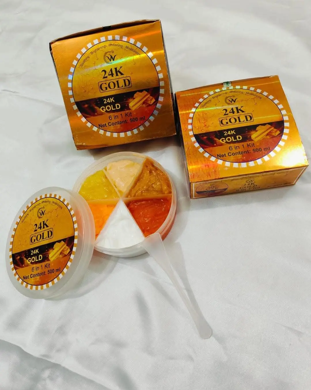 Picture of 24k gold facial kit 6 in 1 Rainbow (500 ml)