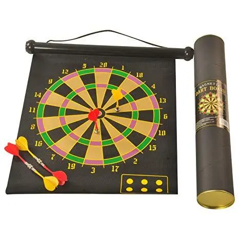 Picture of Magnetic Double Sided 15" Dartboard with 6 Pcs Magnet Dart Pins (toy)
