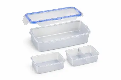 Picture of RFL Monia Lock Container RTG 825 ML Transparent Food Storage Box with Inner Containers