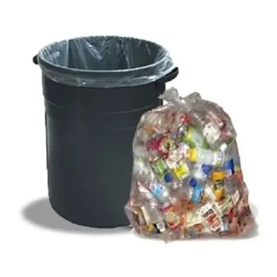 Picture of Transparent Trash/ Bin Bags (200 Pcs) 12 x 16 inch (SMALL SIZE)