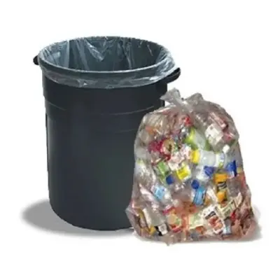 Picture of Transparent Trash/ Bin Bags (200 Pcs) 12 x 16 inch (SMALL SIZE)