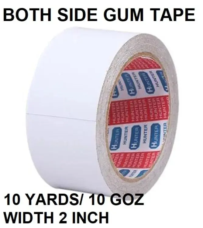 Picture of Double Sided Gum Tape/Both Side Tape 2 inch 10 Yards Tape