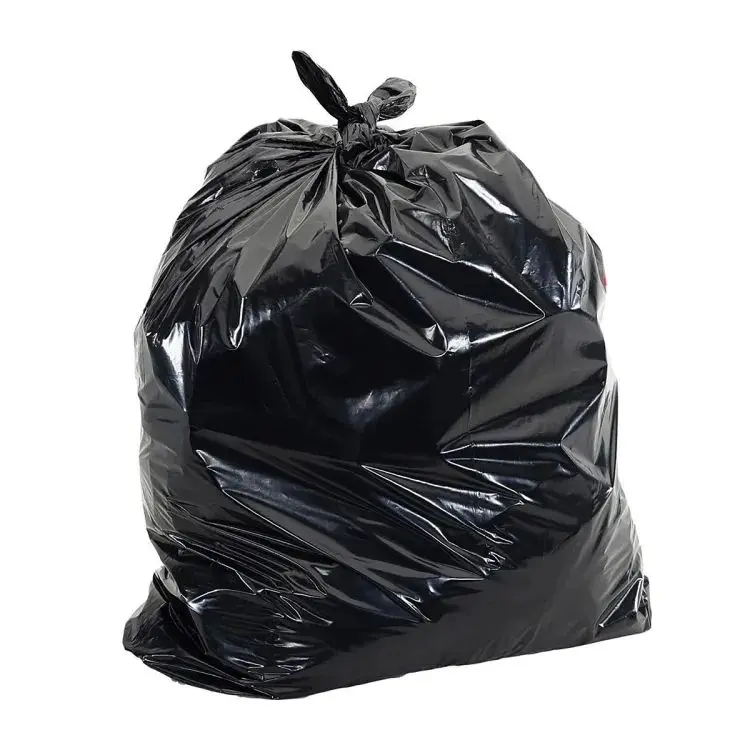Picture of Black (30" X20") 10PCS Trash Bag / Poly Bag / Garbage Bag / Moyla Felar Bag / Polibag(Black)